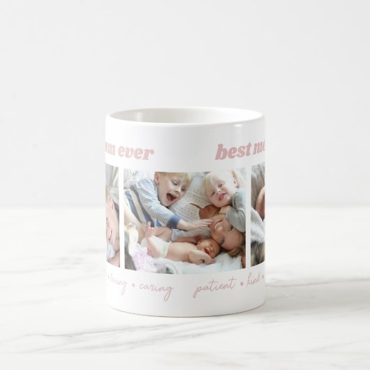 Beste Mama je benutzerdefiniertes Foto Kaffeetasse (Mittel)