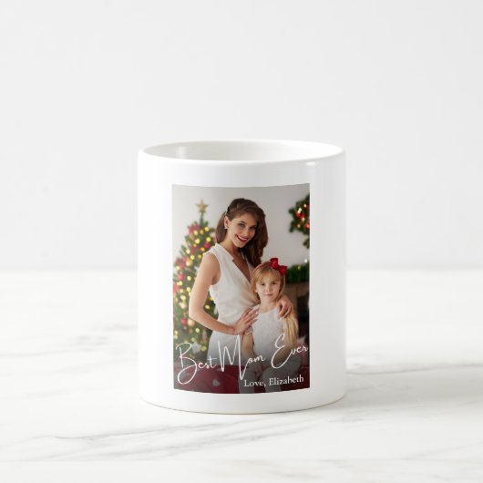 Beste Mama je benutzerdefiniertes Foto Kaffeetasse (Mittel)