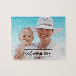 Beste Mama je benutzerdefiniertes Foto Modernes Sk Puzzle