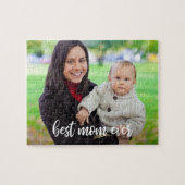 Beste Mama je benutzerdefiniertes Foto Modernes We Puzzle (Horizontal)