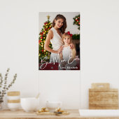 Beste Mama je benutzerdefiniertes Foto Poster (Küche)