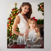 Beste Mama je benutzerdefiniertes Foto Poster (Vorne)