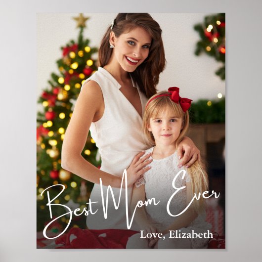 Beste Mama je benutzerdefiniertes Foto Poster (Vorne)