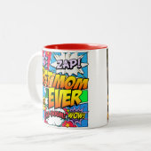 Beste Mama je benutzerdefiniertes Foto Zweifarbige Tasse (Vorderseite Links)