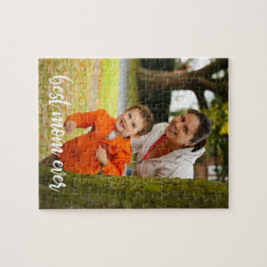 Beste Mama je benutzerdefiniertes vertikales Foto  Puzzle (Horizontal)