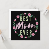 BESTE MAMA JE - BEST FLORIST MUTTER KARTE (Vorderseite/Rückseite Beispiel)