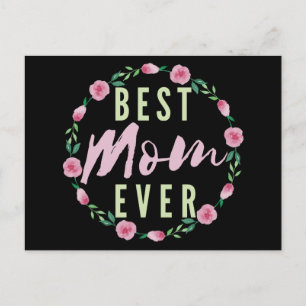 BESTE MAMA JE - BEST FLORIST MUTTER POSTKARTE