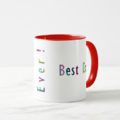 Beste Mama je, Bester Vater je in Fun Frühlingsfar Tasse (VorderseiteRechts)