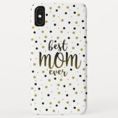 Beste Mama je Black and Gold Confetti Case-Mate iPhone Hülle (Rückseite)