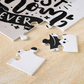 Beste Mama je Black Lettering Foto Mommy Day-Gesch Puzzle (Seite)
