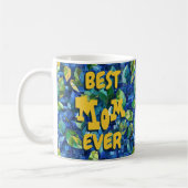 Beste Mama je Blue Coffee Tasse (Links)