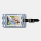 Beste Mama je Blue Foto Muttertag Gepäckanhänger (Vorderseite horizontal)