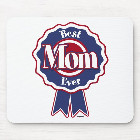 Beste Mama je Blue Ribbon Mousepad (Vorne)