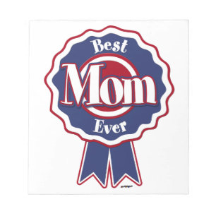 Beste Mama je Blue Ribbon Notizblock