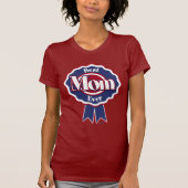 Beste Mama je Blue Ribbon T-Shirt (Vorderseite)