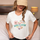 Beste Mama je | Blühende Wildblumen Foto Herz Tri-Blend Shirt