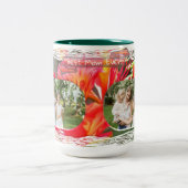 Beste Mama je Blume 1583 Zweifarbige Tasse (Mittel)