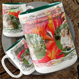 Beste Mama je Blume 1583 Zweifarbige Tasse