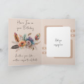 Beste Mama je Blume Geburtstag Karte (Innenseite)