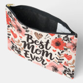 Beste Mama je Blume große Zubehörtasche (Offen)