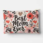 Beste Mama je Blume Kleines Zubehör Zubehörtasche (Rückseite)