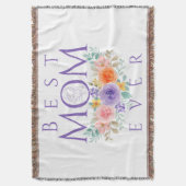 Beste Mama je Blume, Muttertagsangebot Decke (Vorderseite Vertikal)