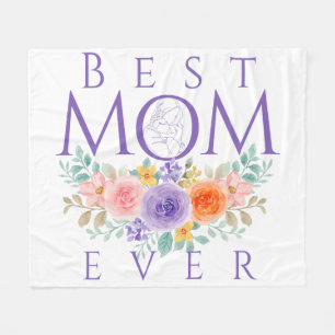 Beste Mama je Blume, Muttertagsangebot Fleecedecke