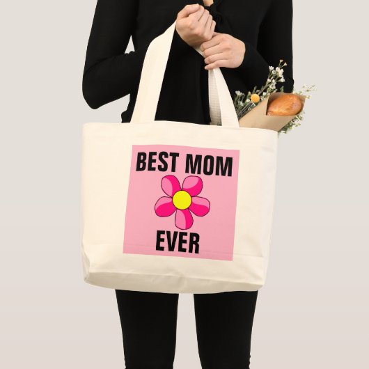 BESTE MAMA JE BLUME PINK TASCHE (Vorderseite (Produkt))