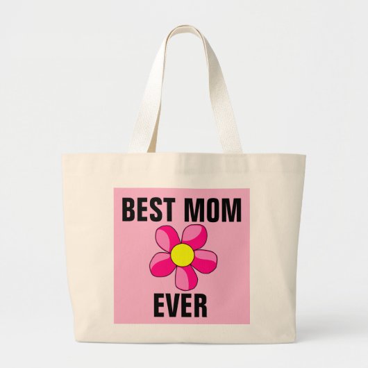 BESTE MAMA JE BLUME PINK TASCHE (Vorne)