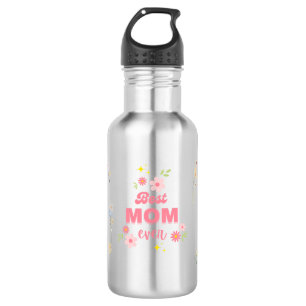 🌸 Beste Mama je Blumen & Pastellfarben Edelstahlflasche