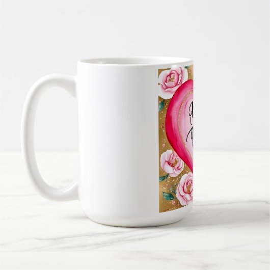 "Beste Mama je" Blumencoffee Tasse - Mutter (Links)
