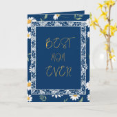 BESTE MAMA JE Blumenmutter-Tageskarte Karte (Gelbe Blume)