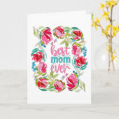 Beste Mama je Blumenmüttertag Karte (Gelbe Blume)