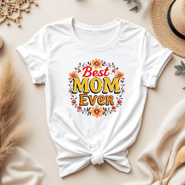Beste Mama je Blumenreath | Niedlicher Muttertag T-Shirt