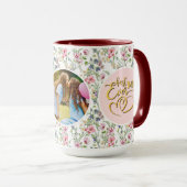 Beste Mama je Blumenstrauß Foto Muttertag Tasse (VorderseiteRechts)