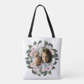 Beste Mama je Blumenstrauß Foto Tasche (Rückseite)