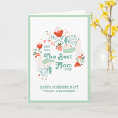 Beste Mama je, Blumenstrauß Karte (Gelbe Blume)