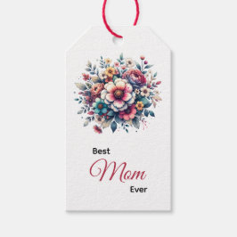 Beste Mama je Blütenfarbe Geschenkanhänger