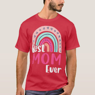 Beste Mama je Boho Rainbow Happy Mother Day Gran T-Shirt