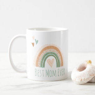 Beste Mama je Boho Rainbow Kaffeemaschine Tasse