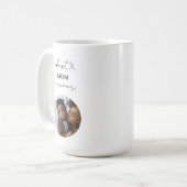 Beste Mama je Boho Skript Custom Foto Mother-Gesch Kaffeetasse (Vorderseite Links)
