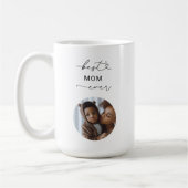 Beste Mama je Boho Skript Custom Foto Mother-Gesch Kaffeetasse (Links)