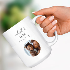 Beste Mama je Boho Skript Custom Foto Mother-Gesch Kaffeetasse