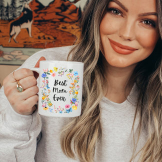 Beste Mama je Boho Wildblumen Muttertag Kaffeetasse