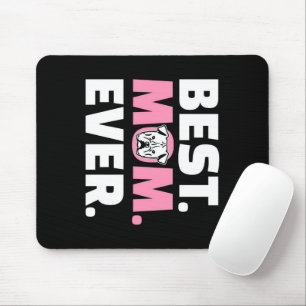Beste Mama je Bulldog Geschenk für Hunde Mousepad