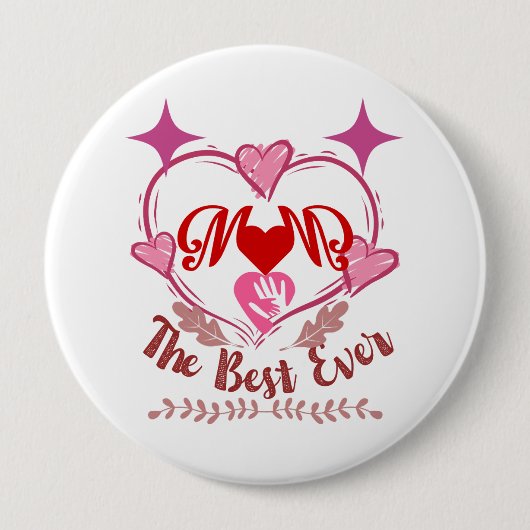 Beste Mama je Button (Vorderseite)