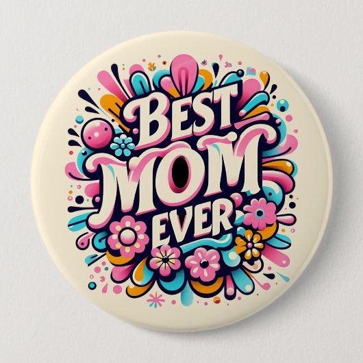 Beste Mama je Button (Vorderseite)