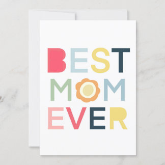 Beste Mama je Card Mütter Tag Mamas Geburtstagsfei Ankündigung