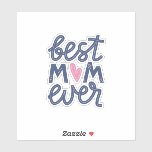 Beste Mama je Celebration Sticker (Blatt)