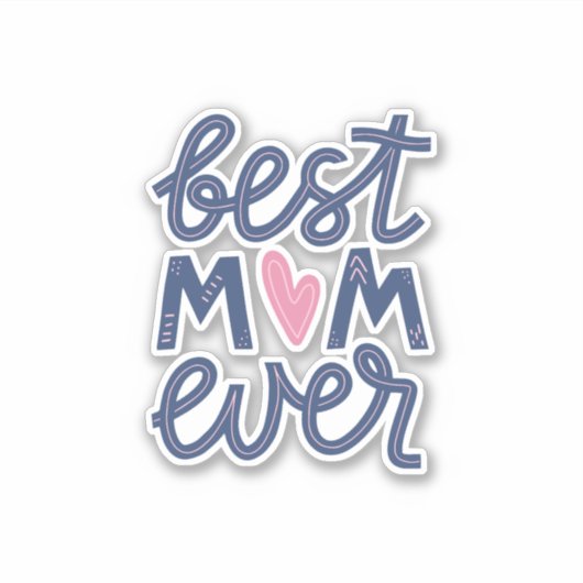 Beste Mama je Celebration Sticker (Vorderseite)